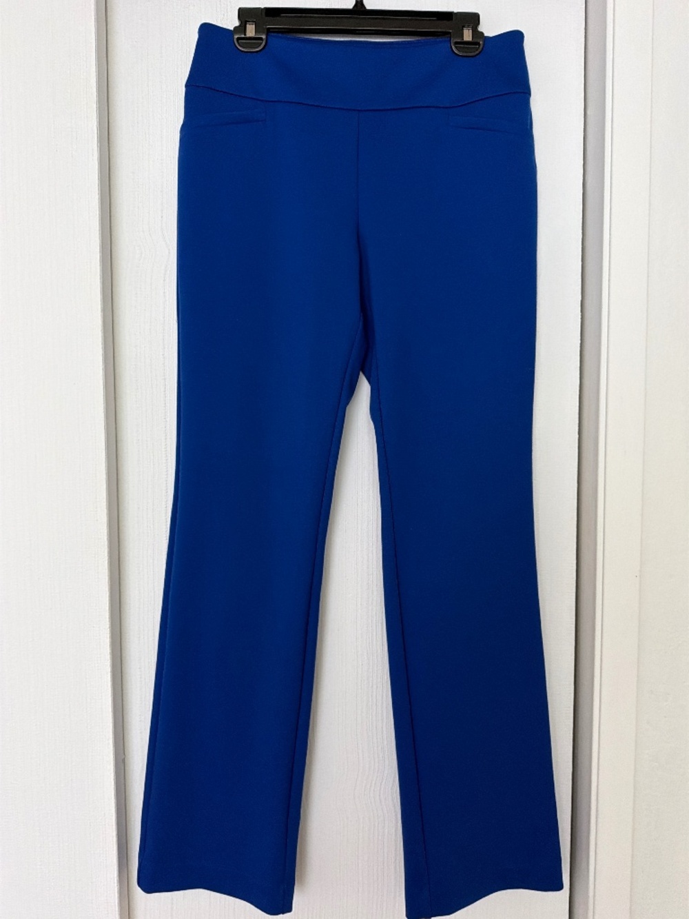 New York & Company Blue Pull-On Flare Pants Size Medium NWT